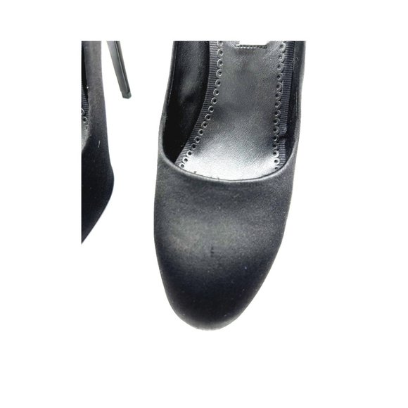 Stella McCartney - NEW in Branded Box w/dust bag Black Satin Heels - Picture 4 of 4